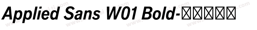 Applied Sans W01 Bold字体转换